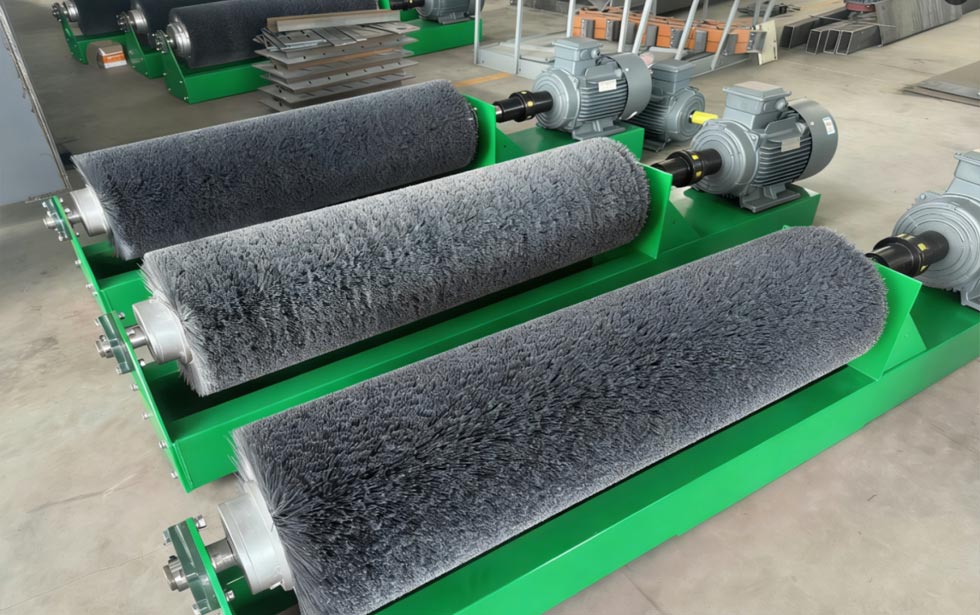 Cement Concrete Brick Automatic Blasting Curling Surface Treatment Machine